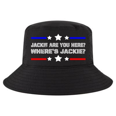 Jackie Are You Here Where's Jackie Funny Meme Cool Comfort Performance Bucket Hat