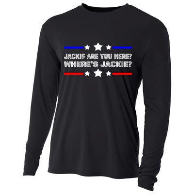 Jackie Are You Here Where's Jackie Funny Meme Cooling Performance Long Sleeve Crew