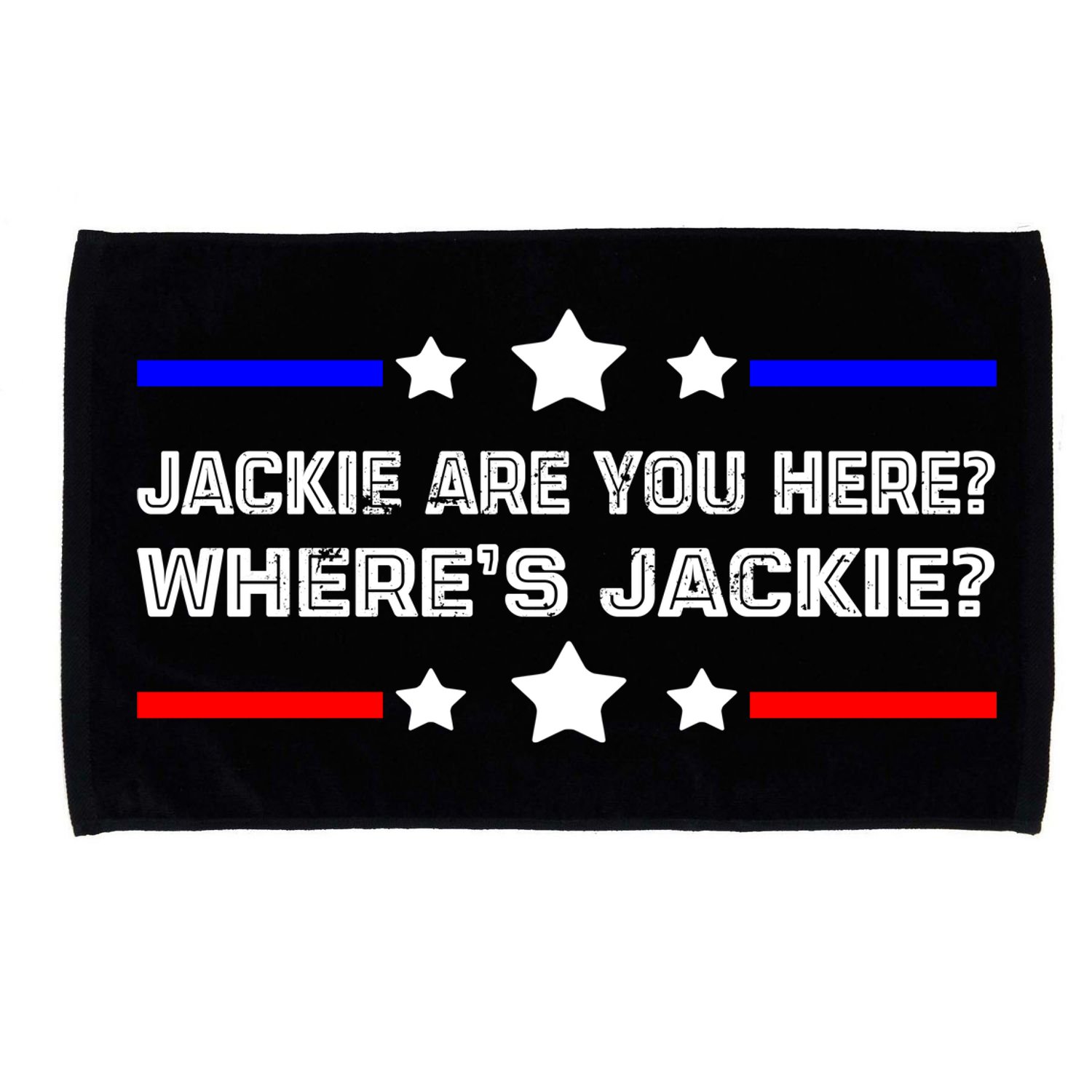 Jackie Are You Here Where's Jackie Funny Meme Microfiber Hand Towel