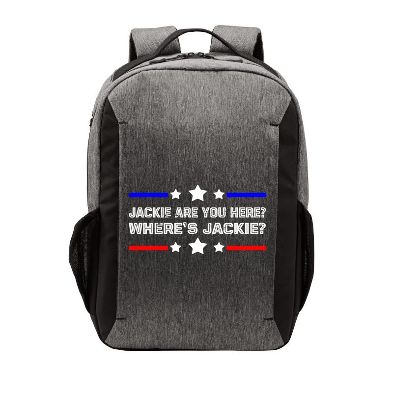 Jackie Are You Here Where's Jackie Funny Meme Vector Backpack