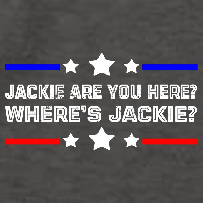 Jackie Are You Here Where's Jackie Funny Meme Vector Backpack