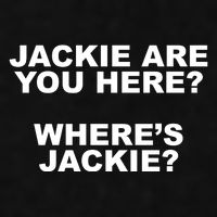 Jackie Are You Here? Where's Jackie Funny Meme Ladies PosiCharge Tri-Blend Wicking Tank