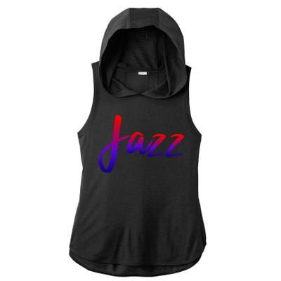 Jazz Ladies PosiCharge Tri-Blend Wicking Draft Hoodie Tank