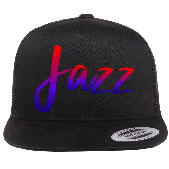 Jazz Flat Bill Trucker Hat