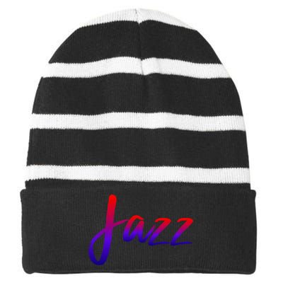 Jazz Striped Beanie with Solid Band