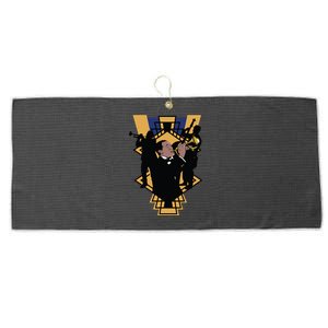 Jazz Band Large Microfiber Waffle Golf Towel