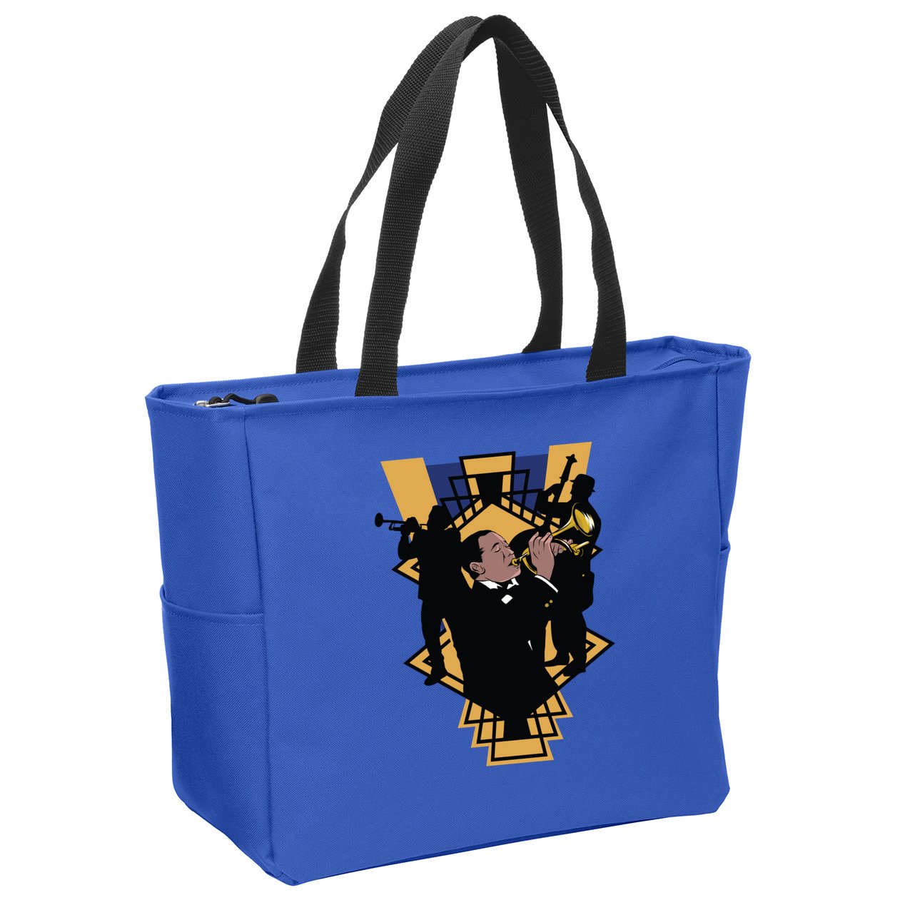 Jazz Band Zip Tote Bag