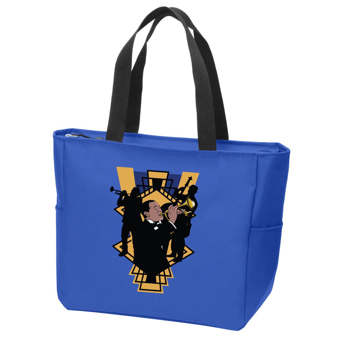 Jazz Band Zip Tote Bag