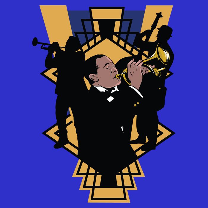 Jazz Band Zip Tote Bag