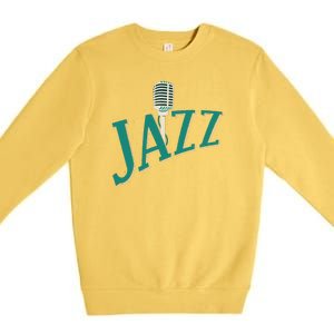 Jazz Microphone Premium Crewneck Sweatshirt