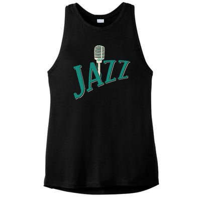 Jazz Microphone Ladies PosiCharge Tri-Blend Wicking Tank