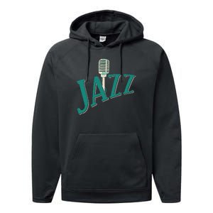 Jazz Microphone Performance Fleece Hoodie