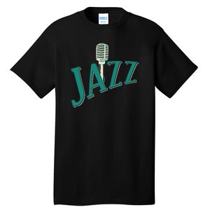 Jazz Microphone Tall T-Shirt