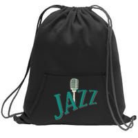 Jazz Microphone Sweatshirt Cinch Pack Bag