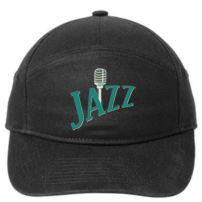 Jazz Microphone 7-Panel Snapback Hat