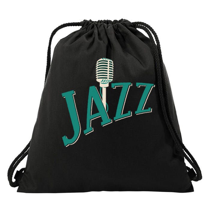 Jazz Microphone Drawstring Bag