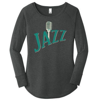 Jazz Microphone Women's Perfect Tri Tunic Long Sleeve Shirt