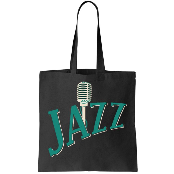 Jazz Microphone Tote Bag