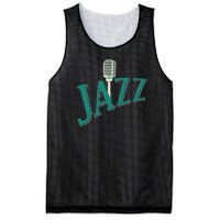 Jazz Microphone Mesh Reversible Basketball Jersey Tank