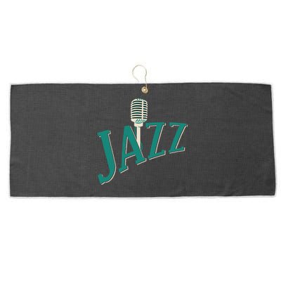 Jazz Microphone Large Microfiber Waffle Golf Towel