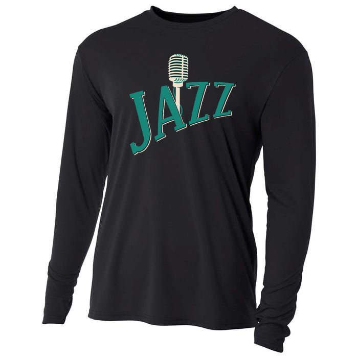 Jazz Microphone Cooling Performance Long Sleeve Crew