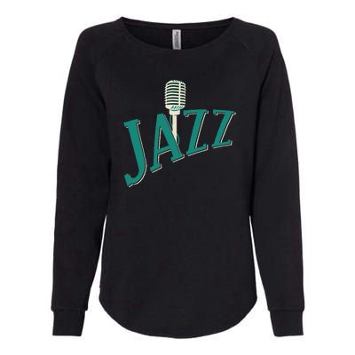 Jazz Microphone Womens California Wash Sweatshirt