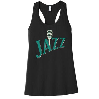 Jazz Microphone Women's Racerback Tank