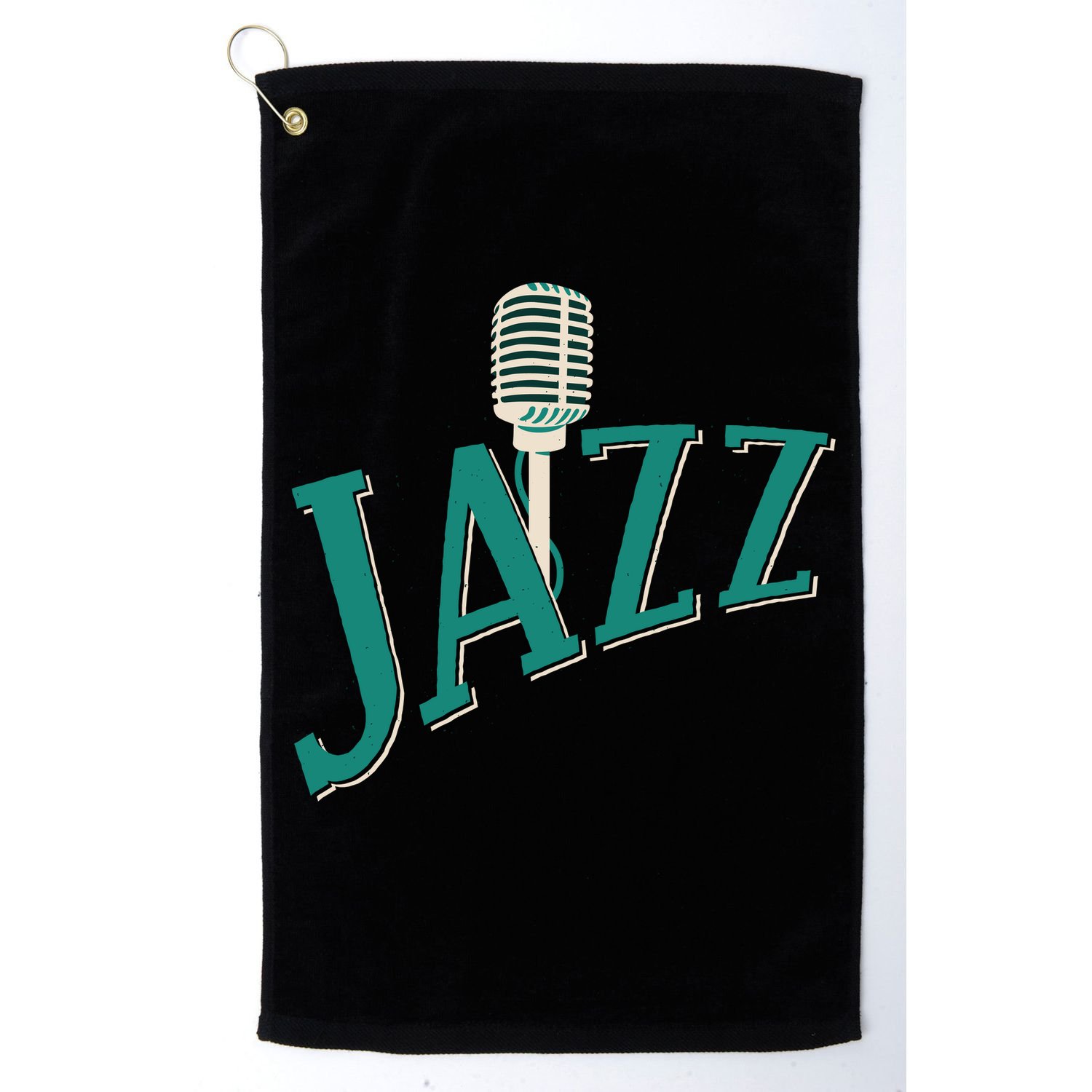 Jazz Microphone Golf Towel