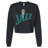 Jazz Microphone Cropped Pullover Crew