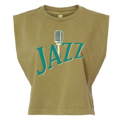 Jazz Microphone Garment-Dyed Women's Muscle Tee
