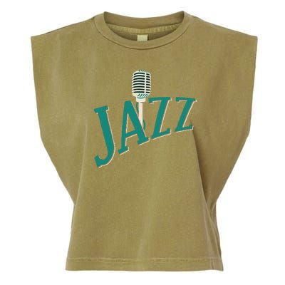 Jazz Microphone Garment-Dyed Women's Muscle Tee