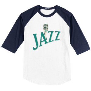 Jazz Microphone Baseball Sleeve Shirt