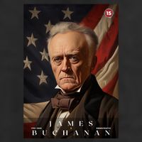 James Buchanan 15th President Of The United States Portrait 11oz C Handle Ceramic Mug