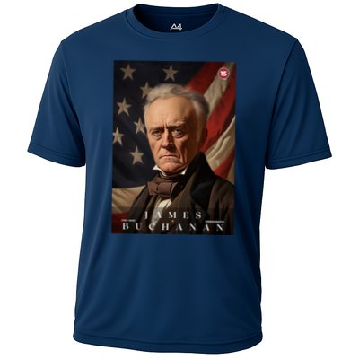 James Buchanan 15th President Of The United States Portrait Performance Shirt