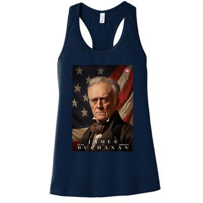 James Buchanan 15th President Of The United States Portrait Womens Tank Top