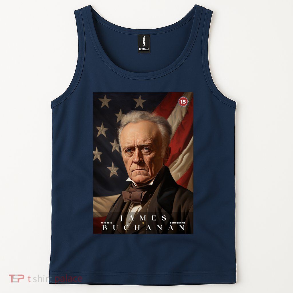 James Buchanan 15th President Of The United States Portrait Tank Top