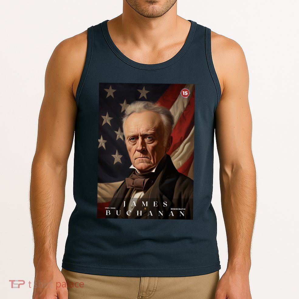 James Buchanan 15th President Of The United States Portrait Tank Top