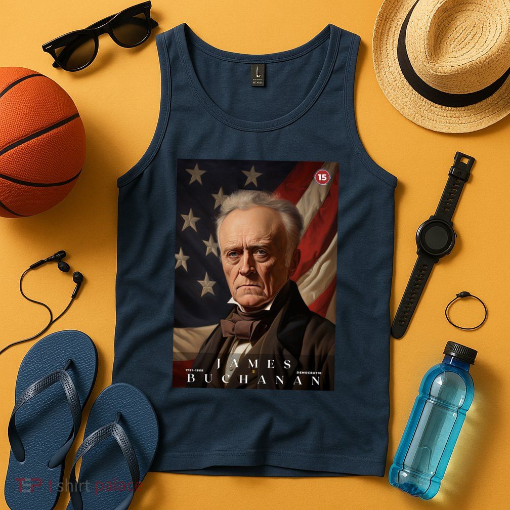 James Buchanan 15th President Of The United States Portrait Tank Top