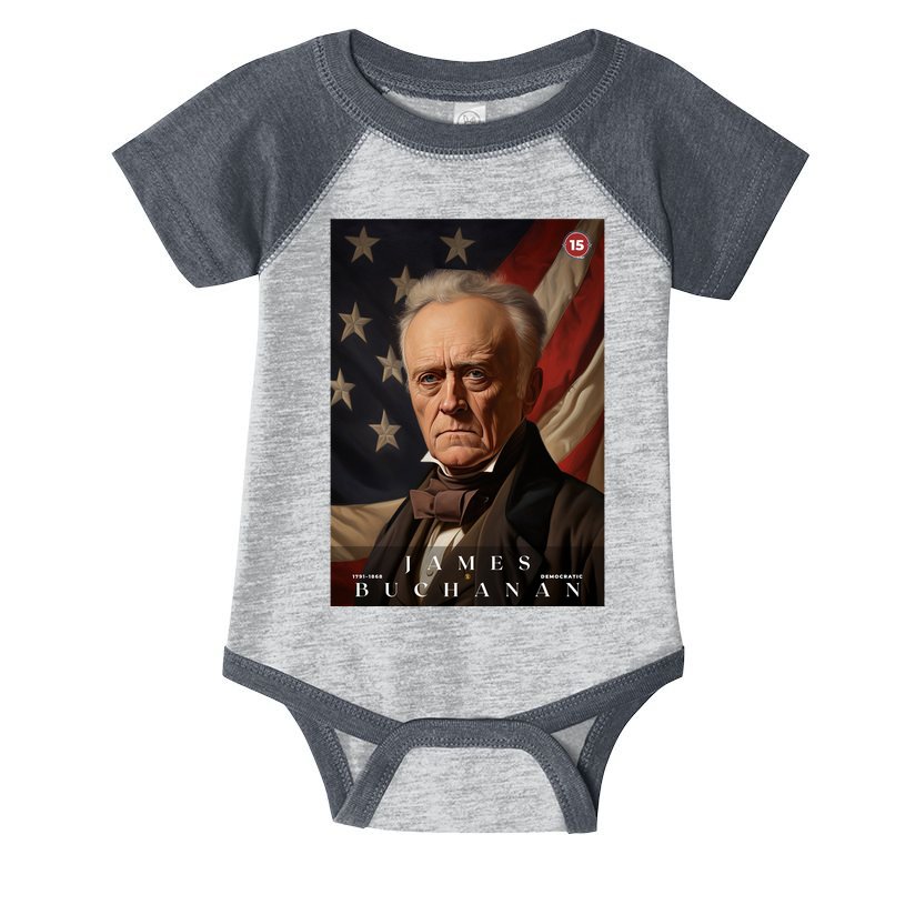 James Buchanan 15th President Of The United States Portrait Infant Baby Jersey Bodysuit