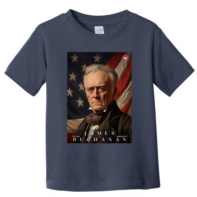 James Buchanan 15th President Of The United States Portrait Toddler T-Shirt