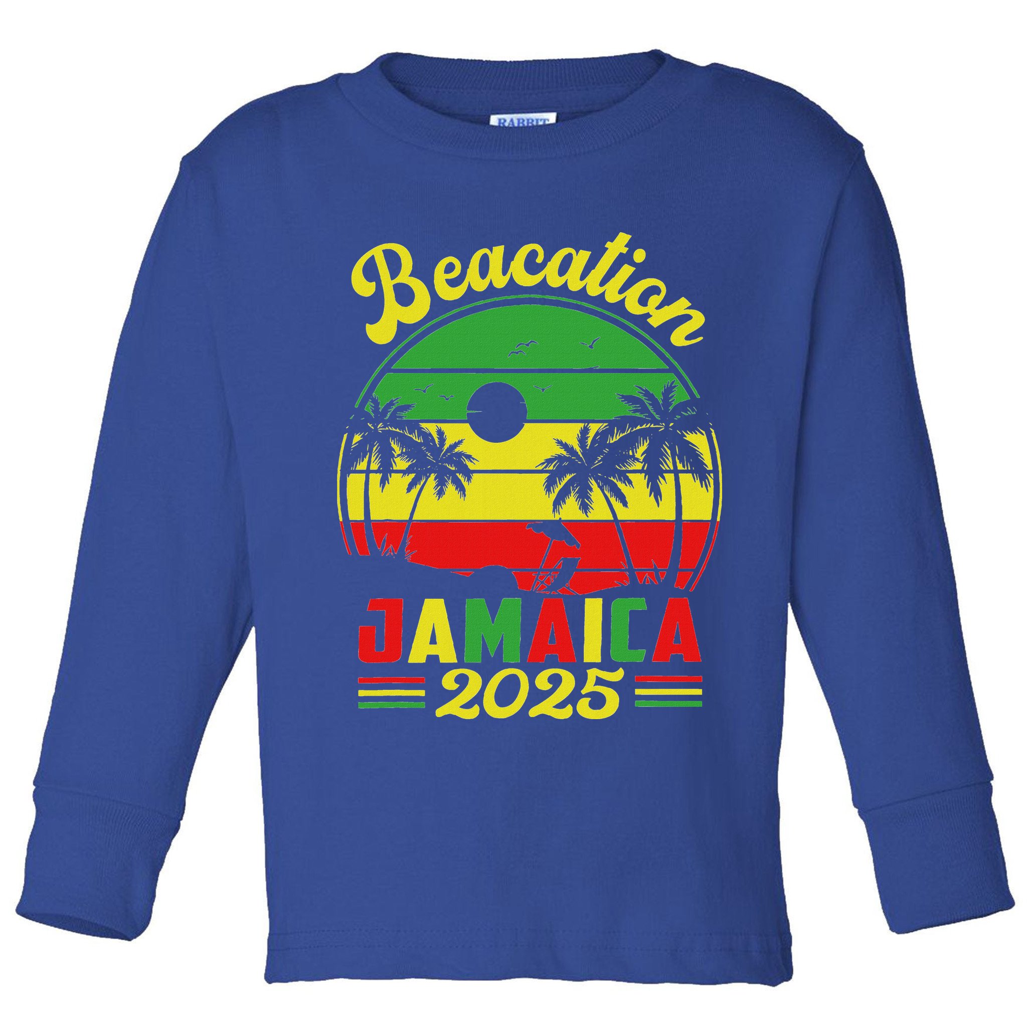 Jamaica Baecation 2025 Couples Vacation Family Toddler Long Sleeve Shirt
