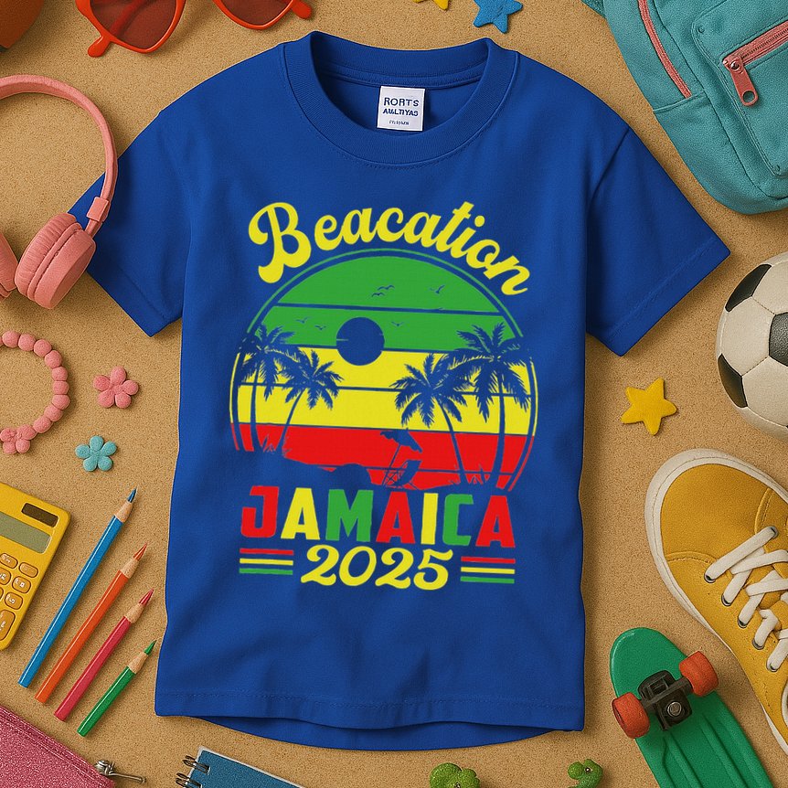 Jamaica Baecation 2025 Couples Vacation Family Kids T-Shirt