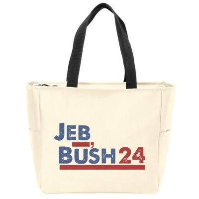Jeb Bush 2024 Bush 2024 President Republican Patriot Zip Tote Bag