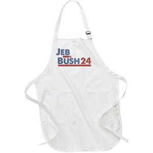 Jeb Bush 2024 Bush 2024 President Republican Patriot Full-Length Apron With Pockets