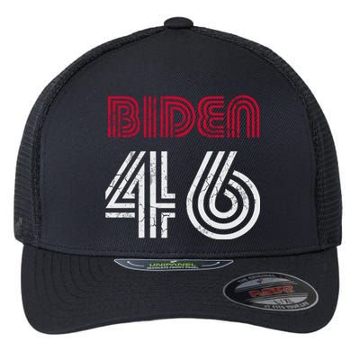 Joe Biden 46 46th President Usa America Retro Style Cool Gift Flexfit Unipanel Trucker Cap