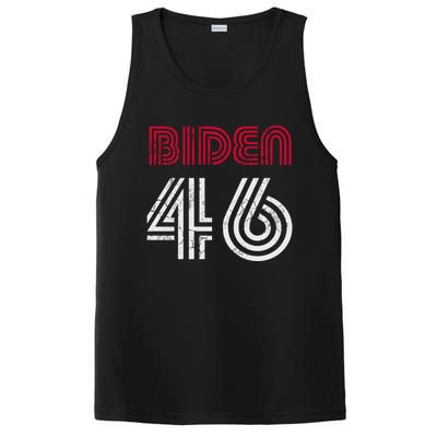 Joe Biden 46 46th President Usa America Retro Style Cool Gift PosiCharge Competitor Tank