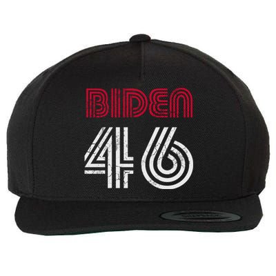 Joe Biden 46 46th President Usa America Retro Style Cool Gift Wool Snapback Cap