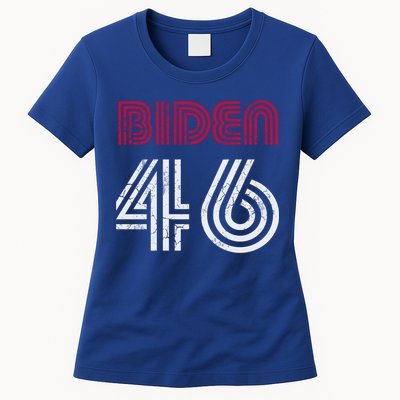 Joe Biden 46 46th President Usa America Retro Style Cool Gift Womens T-Shirt
