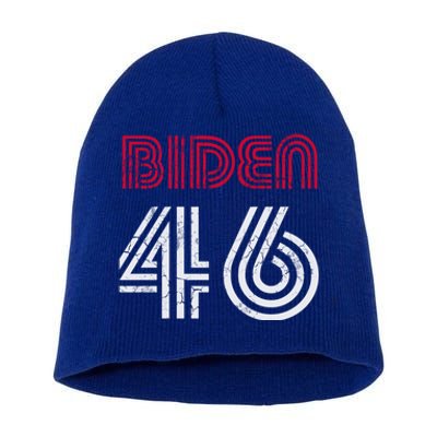 Joe Biden 46 46th President Usa America Retro Style Cool Gift Short Acrylic Beanie