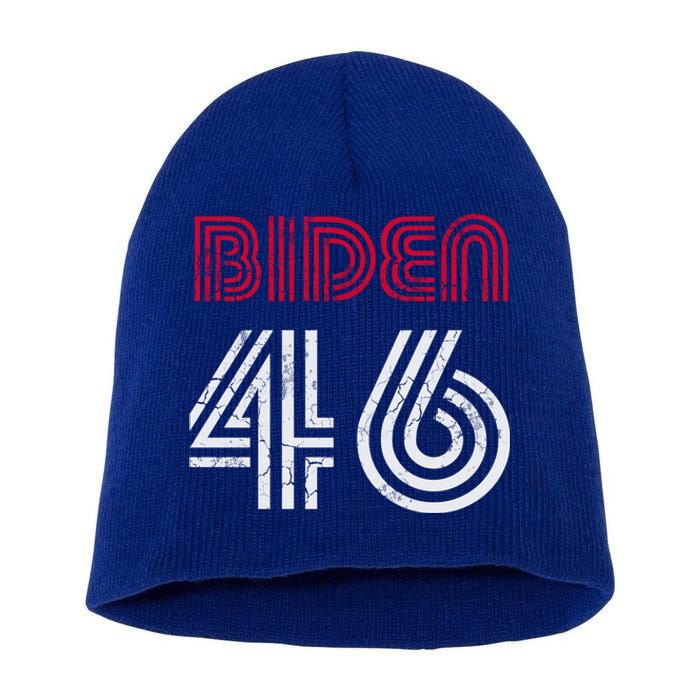 Joe Biden 46 46th President Usa America Retro Style Cool Gift Short Acrylic Beanie